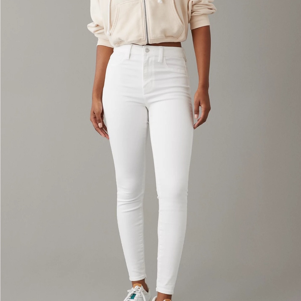 American Eagle White Next Level Stretch Jeans Women’s Size 4
